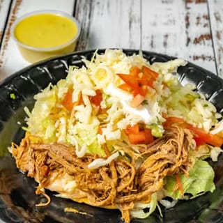 Flat Meat Tostada^