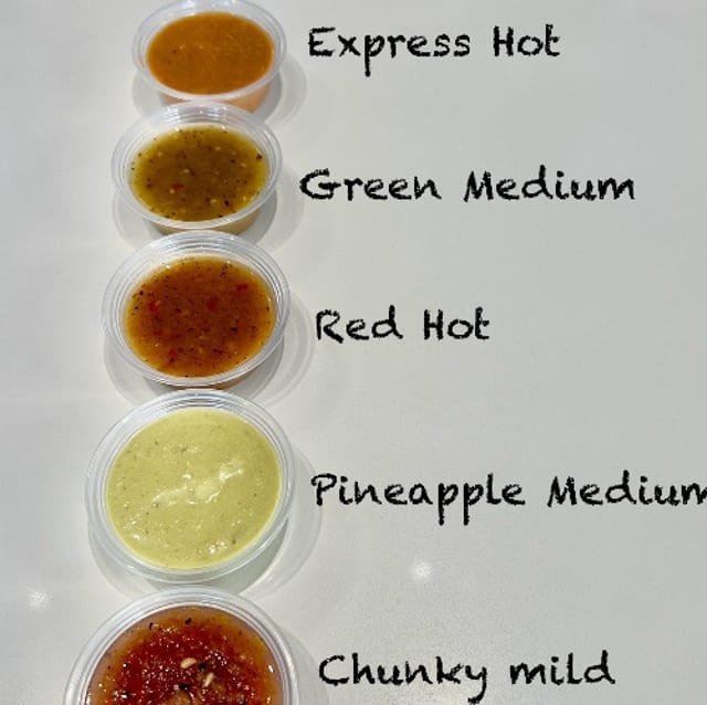 Extra Salsa Sizes.