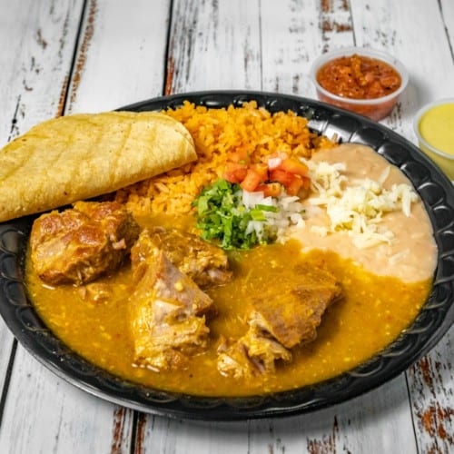 Chile Verde Dinner.