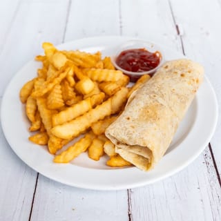 Sm Bean & Ch Burr with Fries^