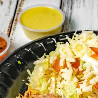 Flat Bean Tostada^