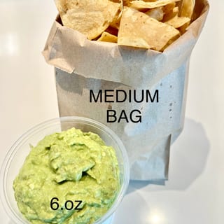 Medium Chips & 6oz Cup Guacamole^